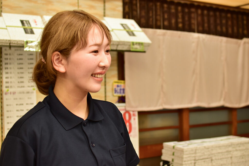 仕事中の間瀬さん